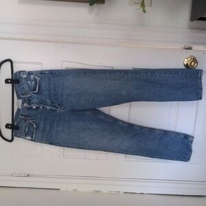 Agolde Riley High Rise straight crop in Frequency 26